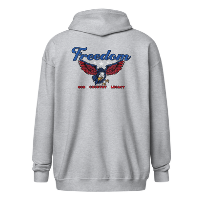 Zip Hoodie - "Freedom: God - Country Legacy""