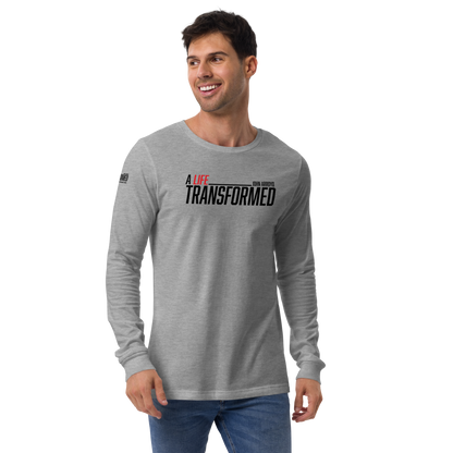 Long Sleeve Tee -  "A Life Transformed" - Many Sizes & Colors