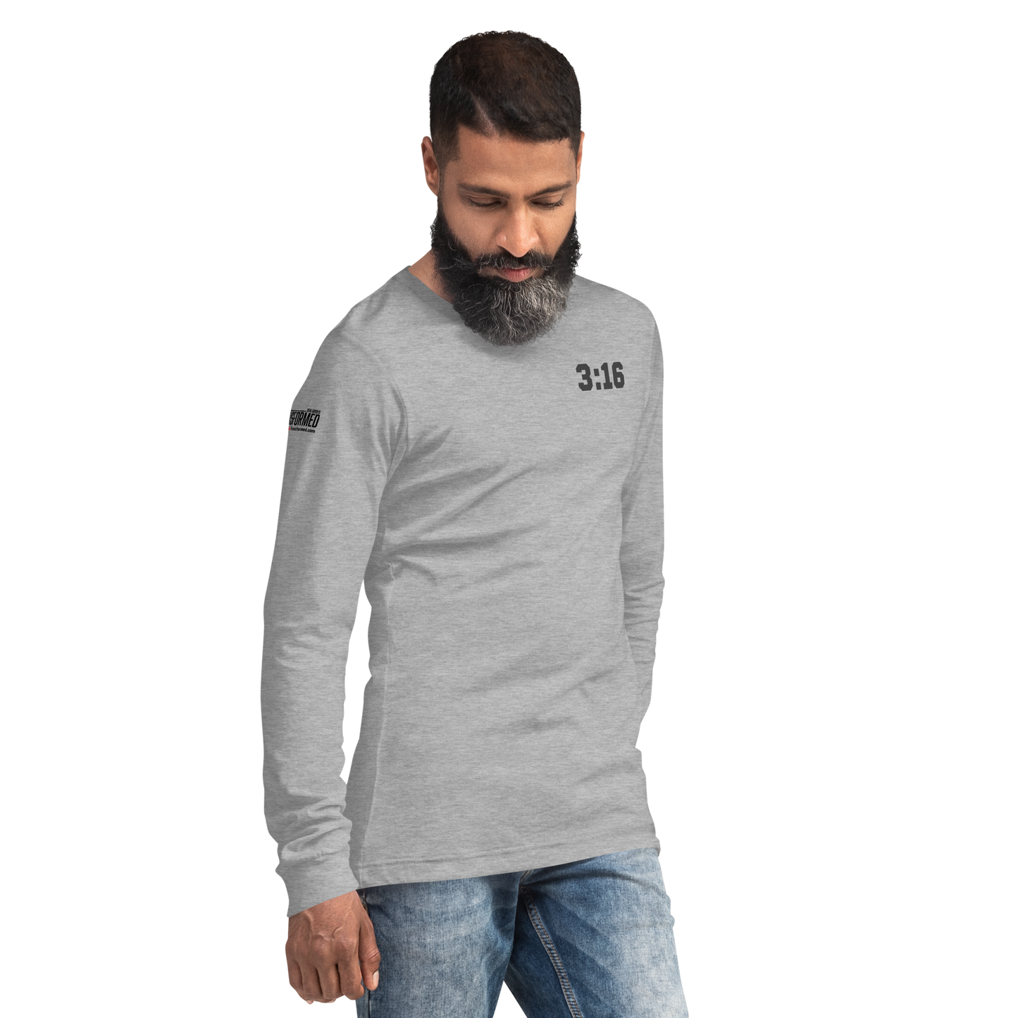 Long Sleeve Tee - "Scripture Theme - 3:16 " - Many Sizes & Colors