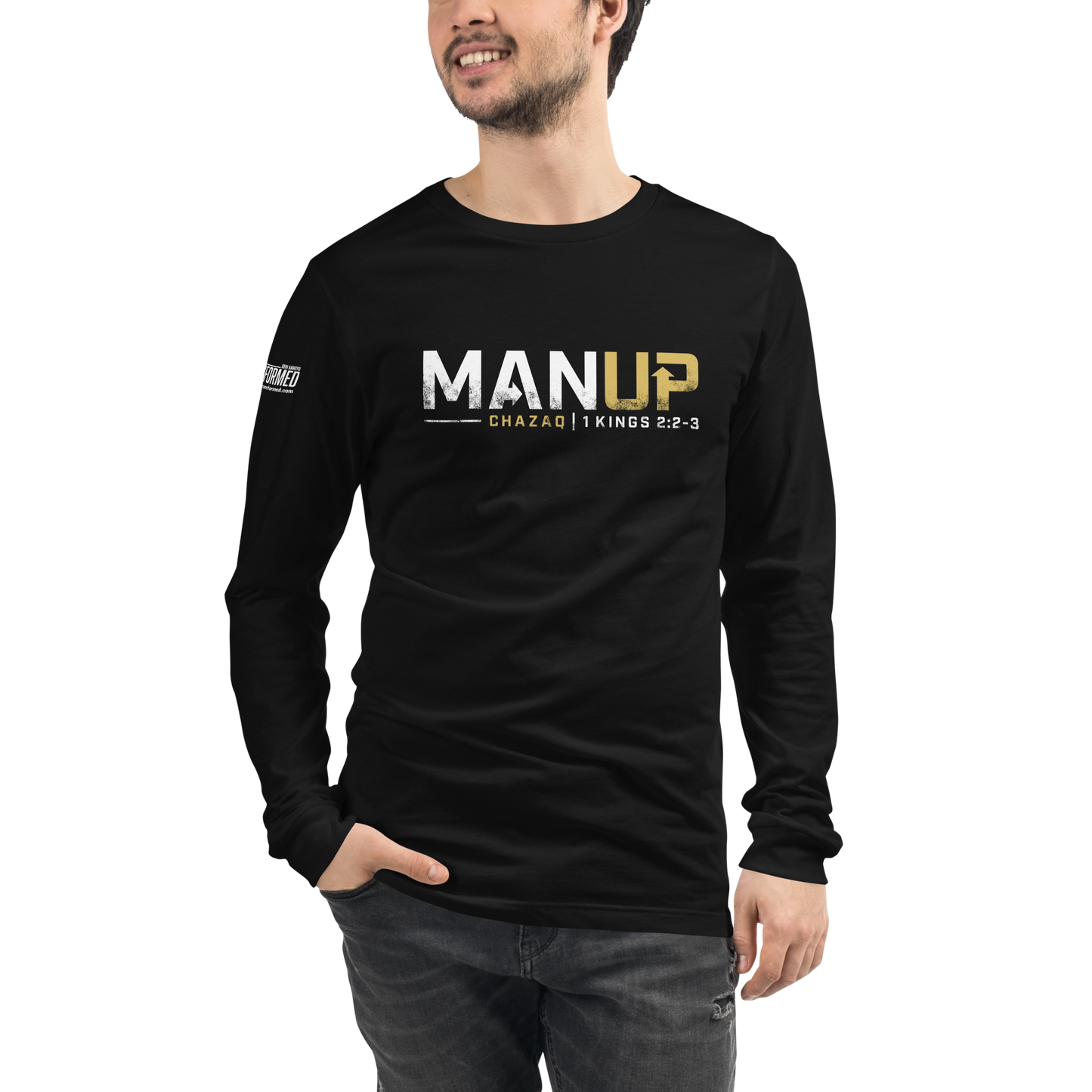 Long Sleeve Tee - "Man Up"