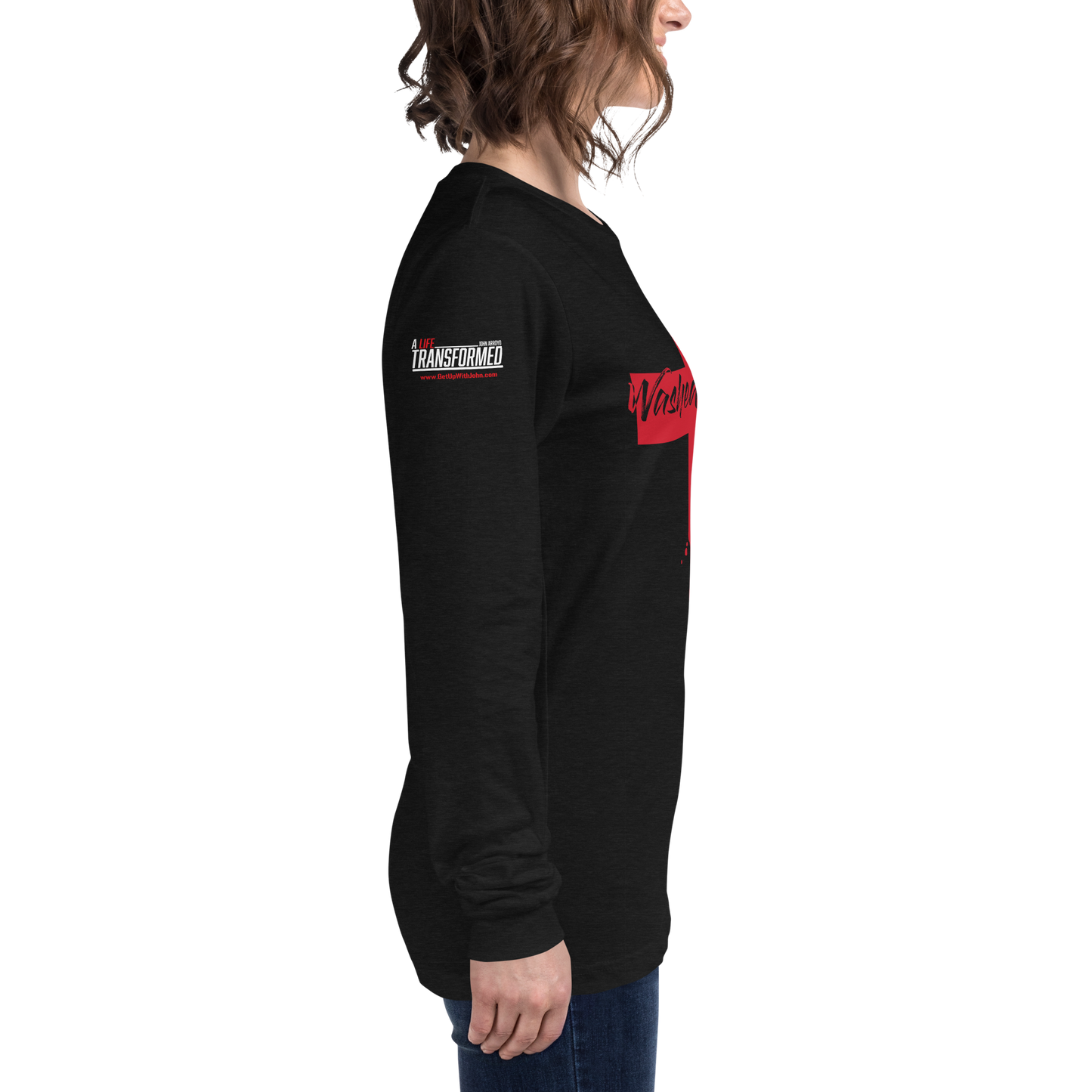 Long Sleeve Tee - "Washed in the Blood"