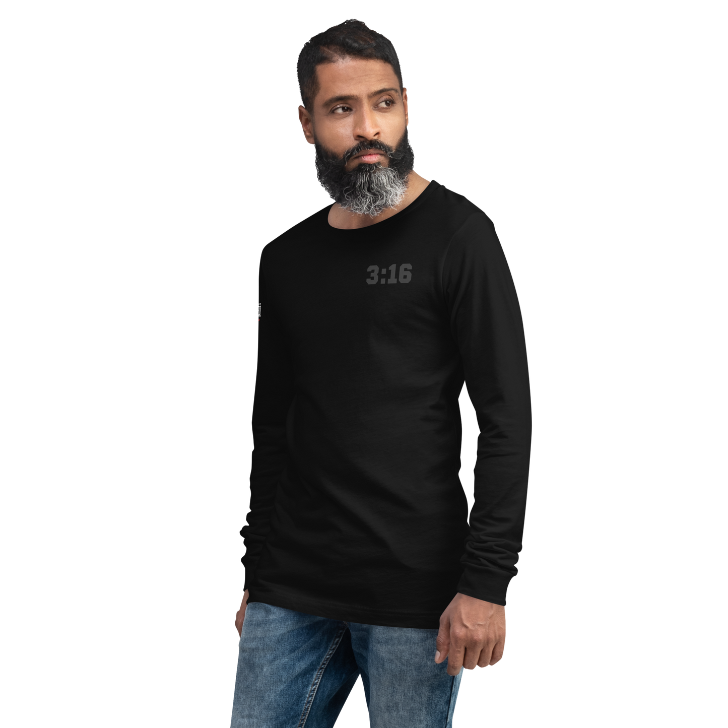 Long Sleeve Tee - "Scripture Theme - 3:16 " - Many Sizes & Colors