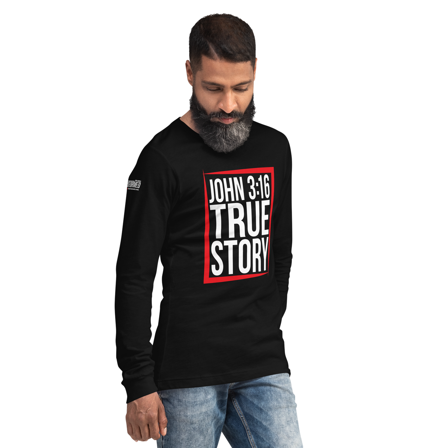 Long Sleeve Tee - "John 3:16 - True Story"