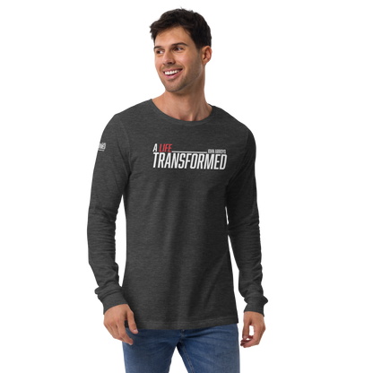 Long Sleeve Tee -  "A Life Transformed" - Many Sizes & Colors