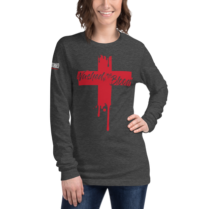 Long Sleeve Tee - "Washed in the Blood"