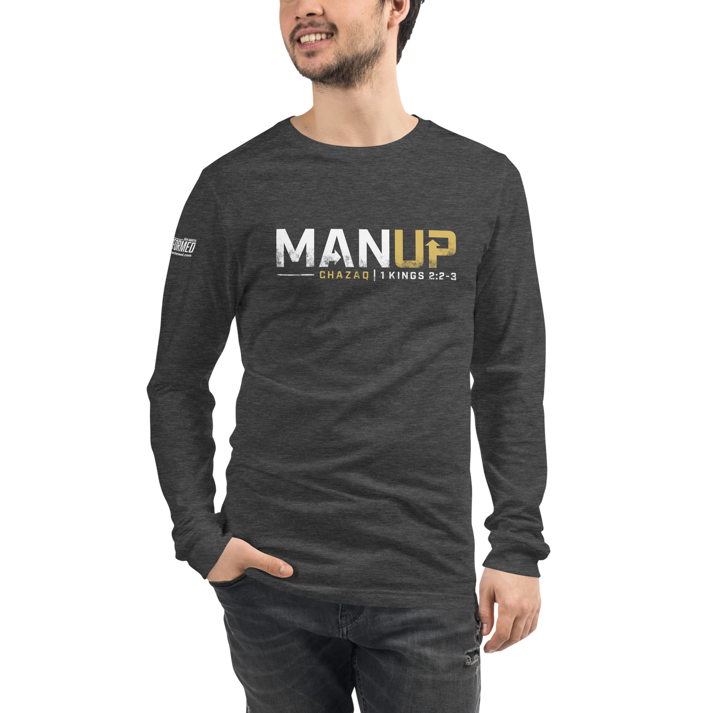 Long Sleeve Tee - "Man Up"