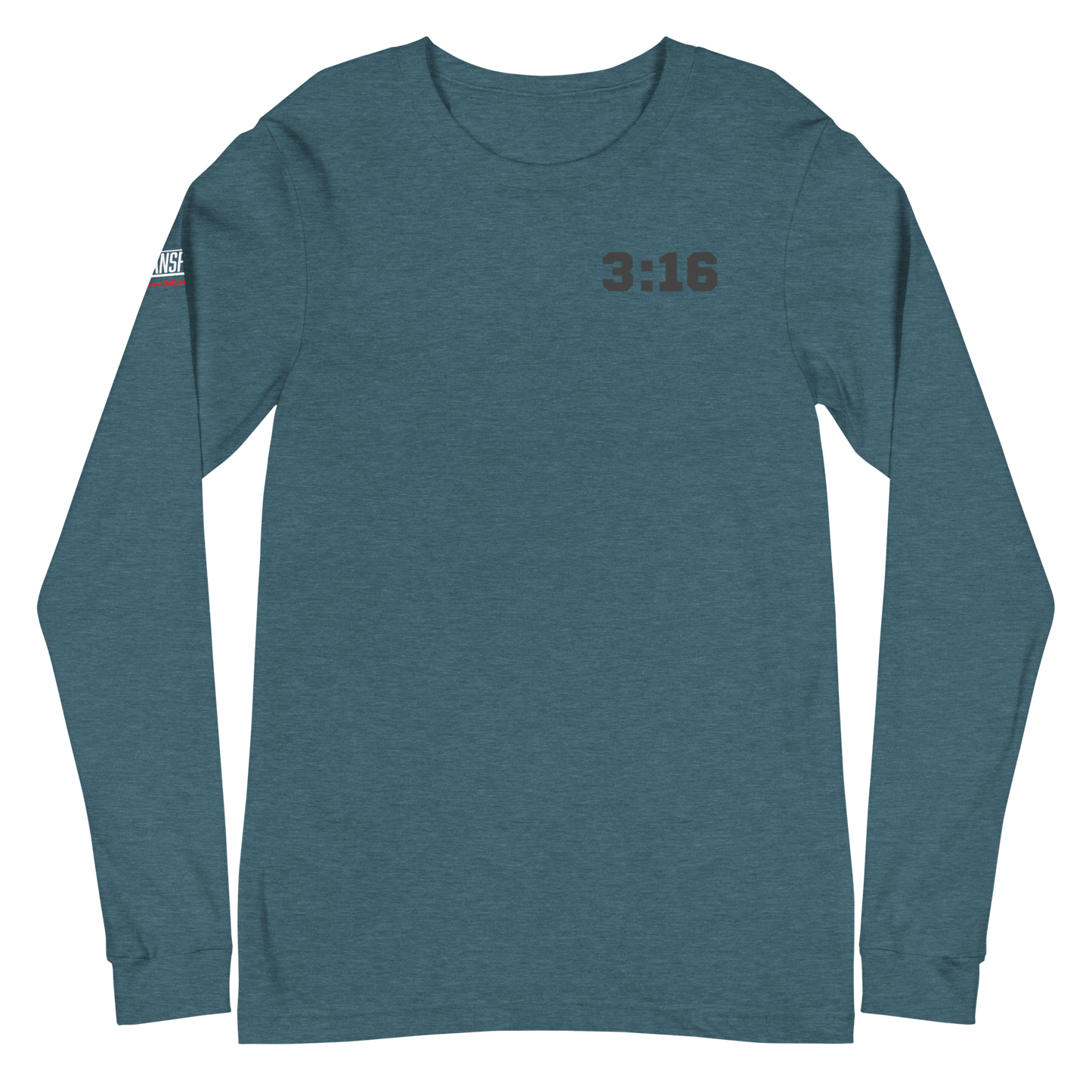 Long Sleeve Tee - "Scripture Theme - 3:16 " - Many Sizes & Colors