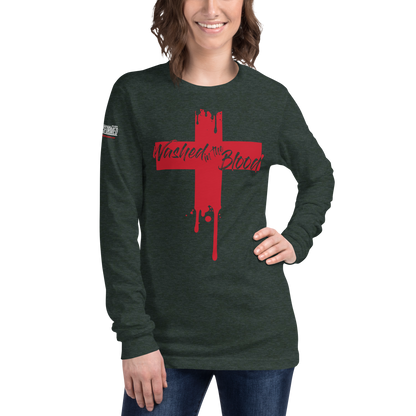 Long Sleeve Tee - "Washed in the Blood"