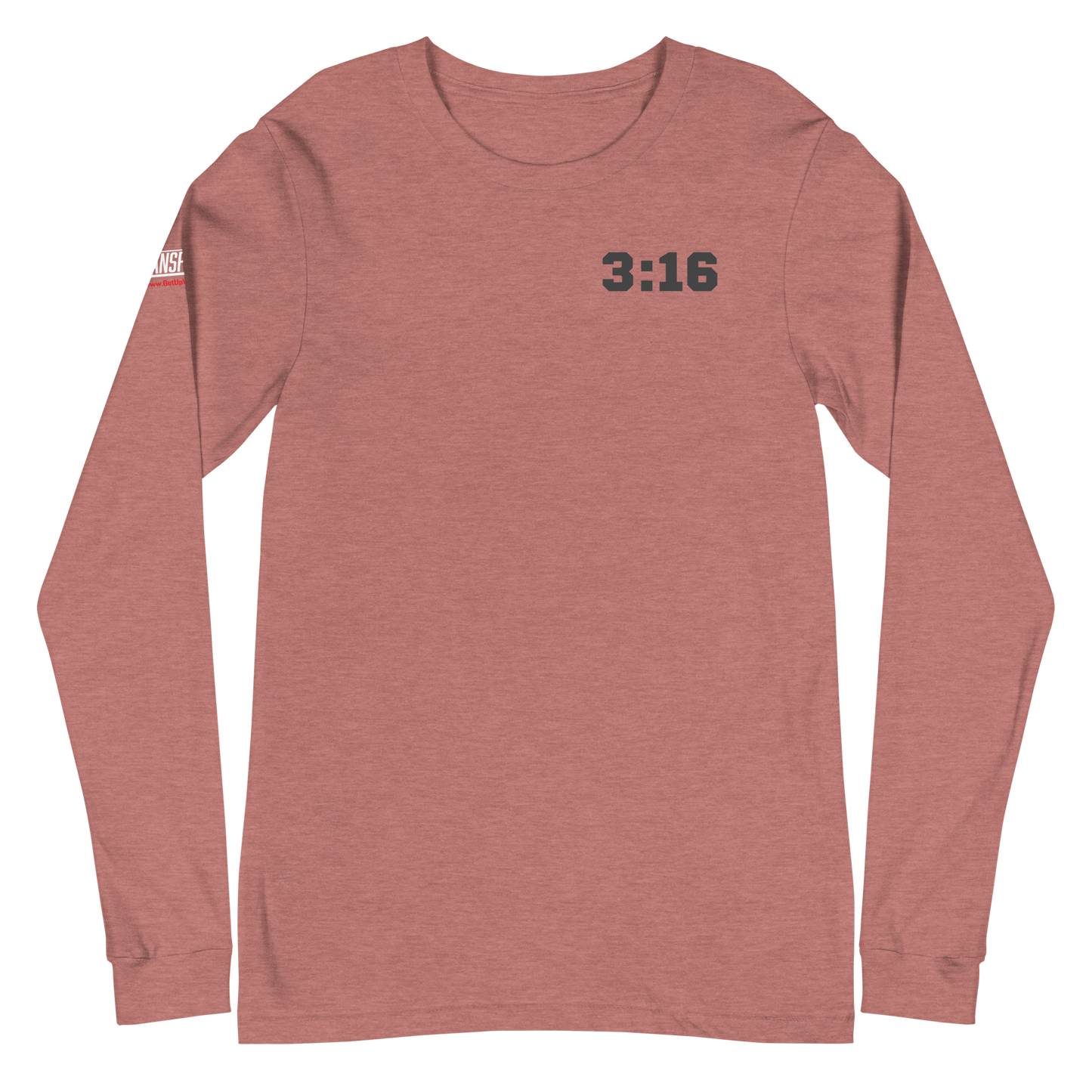 Long Sleeve Tee - "Scripture Theme - 3:16 " - Many Sizes & Colors