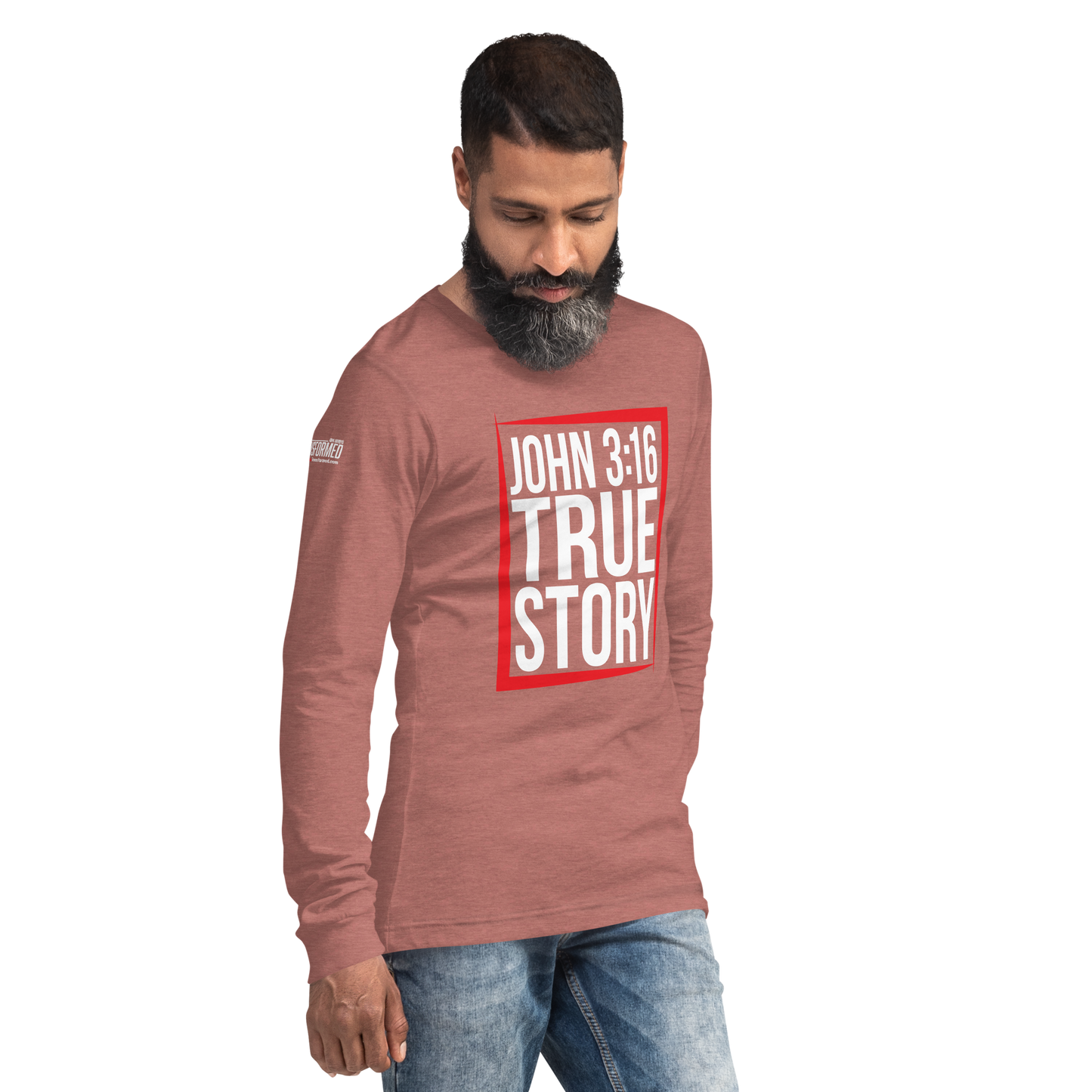 Long Sleeve Tee - "John 3:16 - True Story"