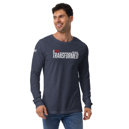 Long Sleeve Tee -  "A Life Transformed" - Many Sizes & Colors