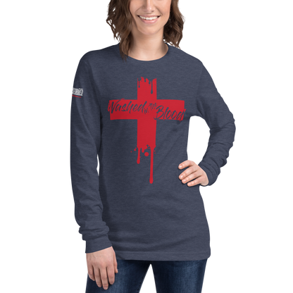 Long Sleeve Tee - "Washed in the Blood"