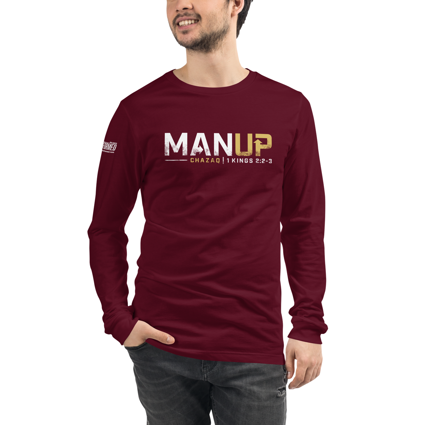 Long Sleeve Tee - "Man Up"