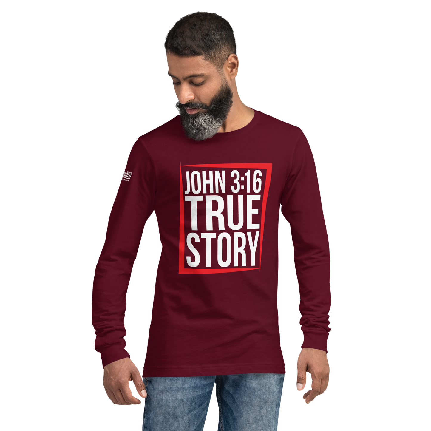 Long Sleeve Tee - "John 3:16 - True Story"