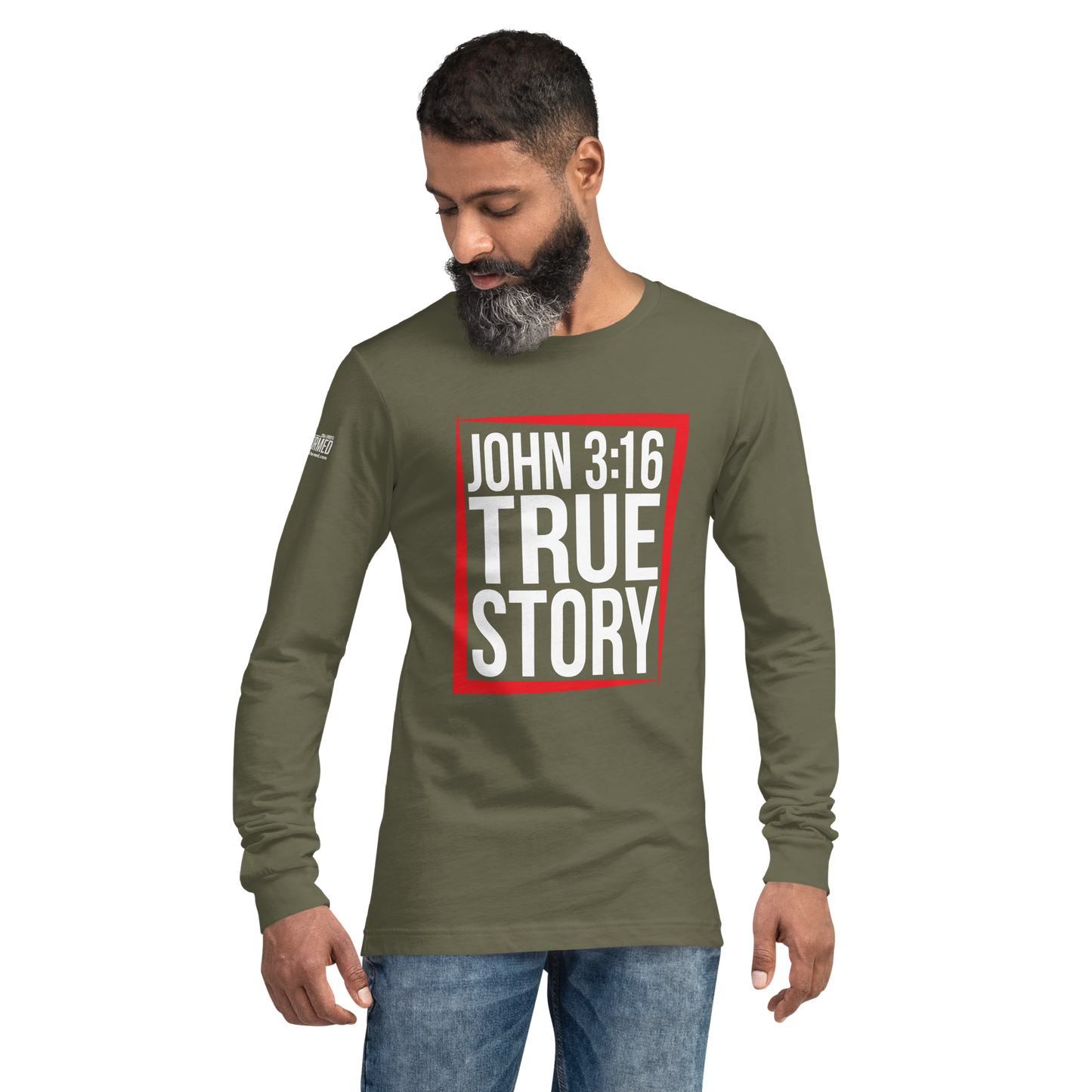 Long Sleeve Tee - "John 3:16 - True Story"