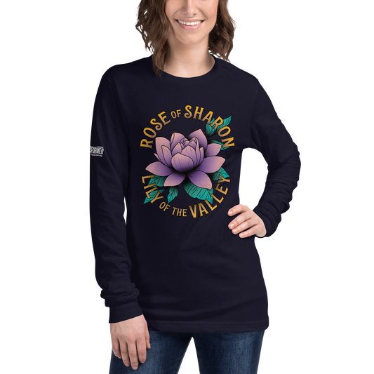 Long Sleeve Tee - "Rose of Sharon"