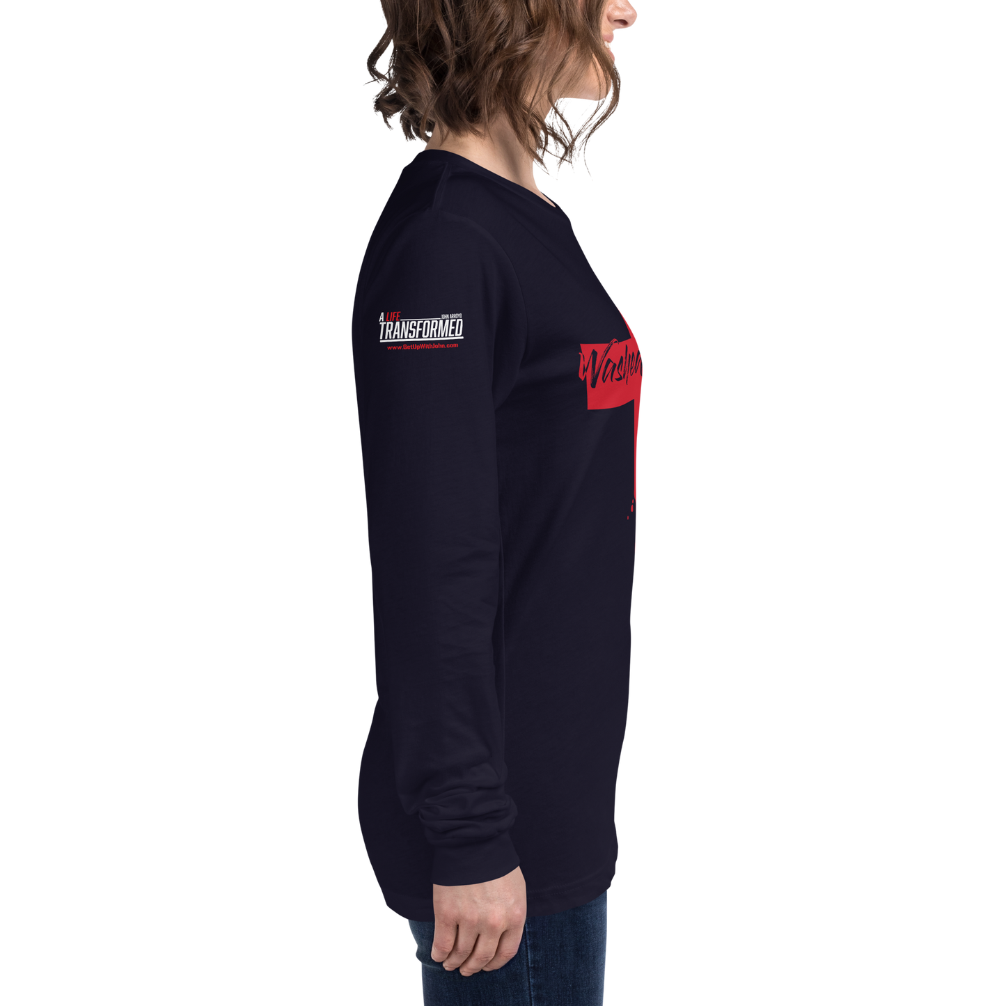 Long Sleeve Tee - "Washed in the Blood"