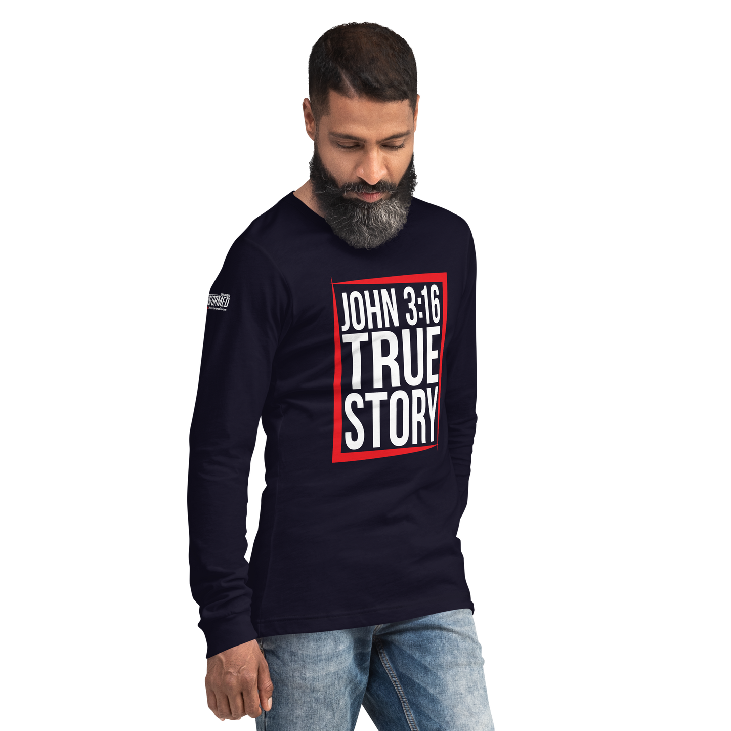 Long Sleeve Tee - "John 3:16 - True Story"