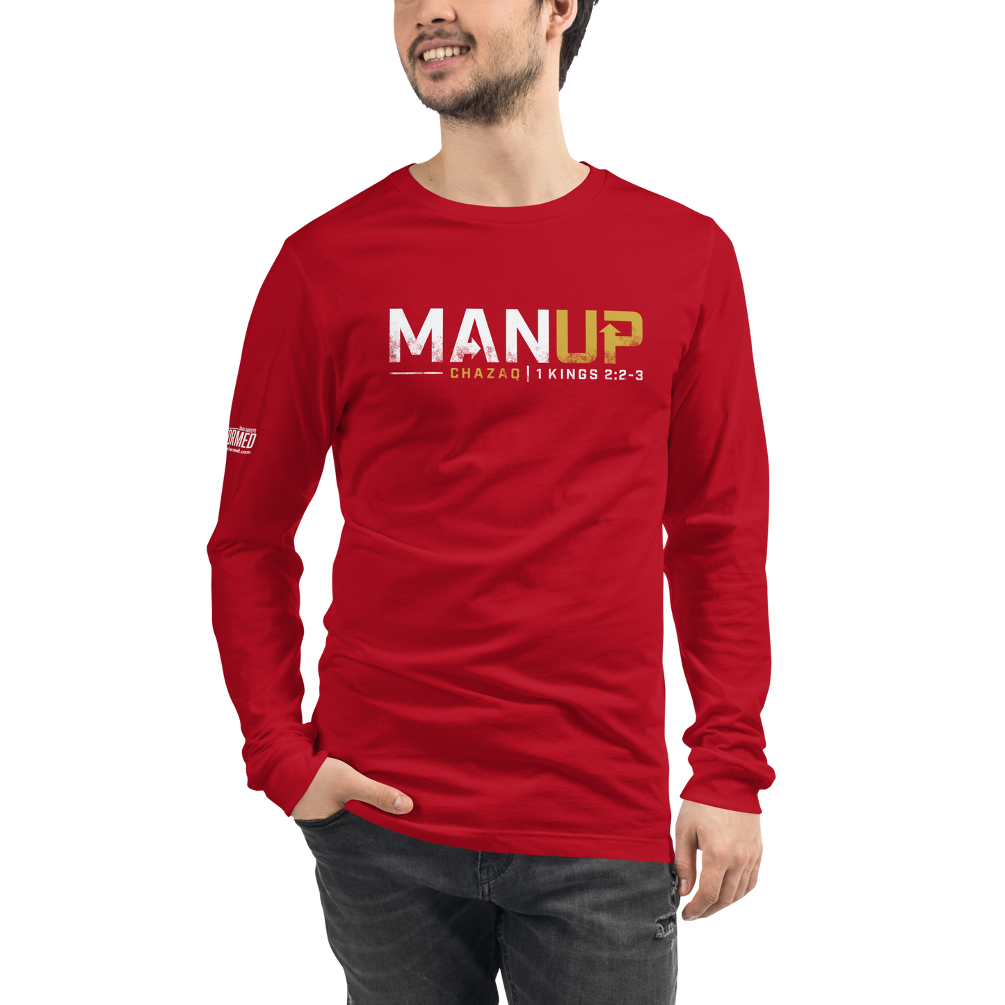 Long Sleeve Tee - "Man Up"