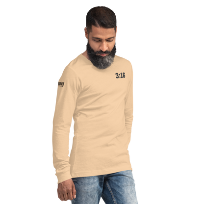 Long Sleeve Tee - "Scripture Theme - 3:16 " - Many Sizes & Colors