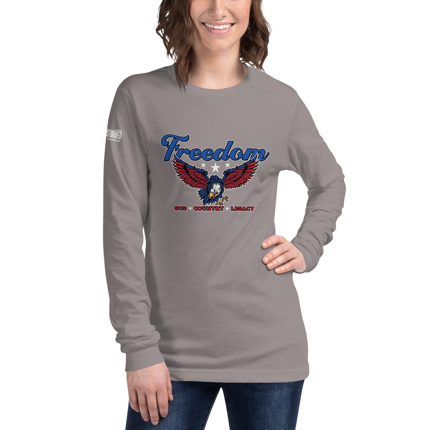 Long Sleeve Tee - ""Freedom - God - Country Legacy"