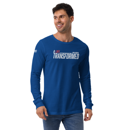 Long Sleeve Tee -  "A Life Transformed" - Many Sizes & Colors