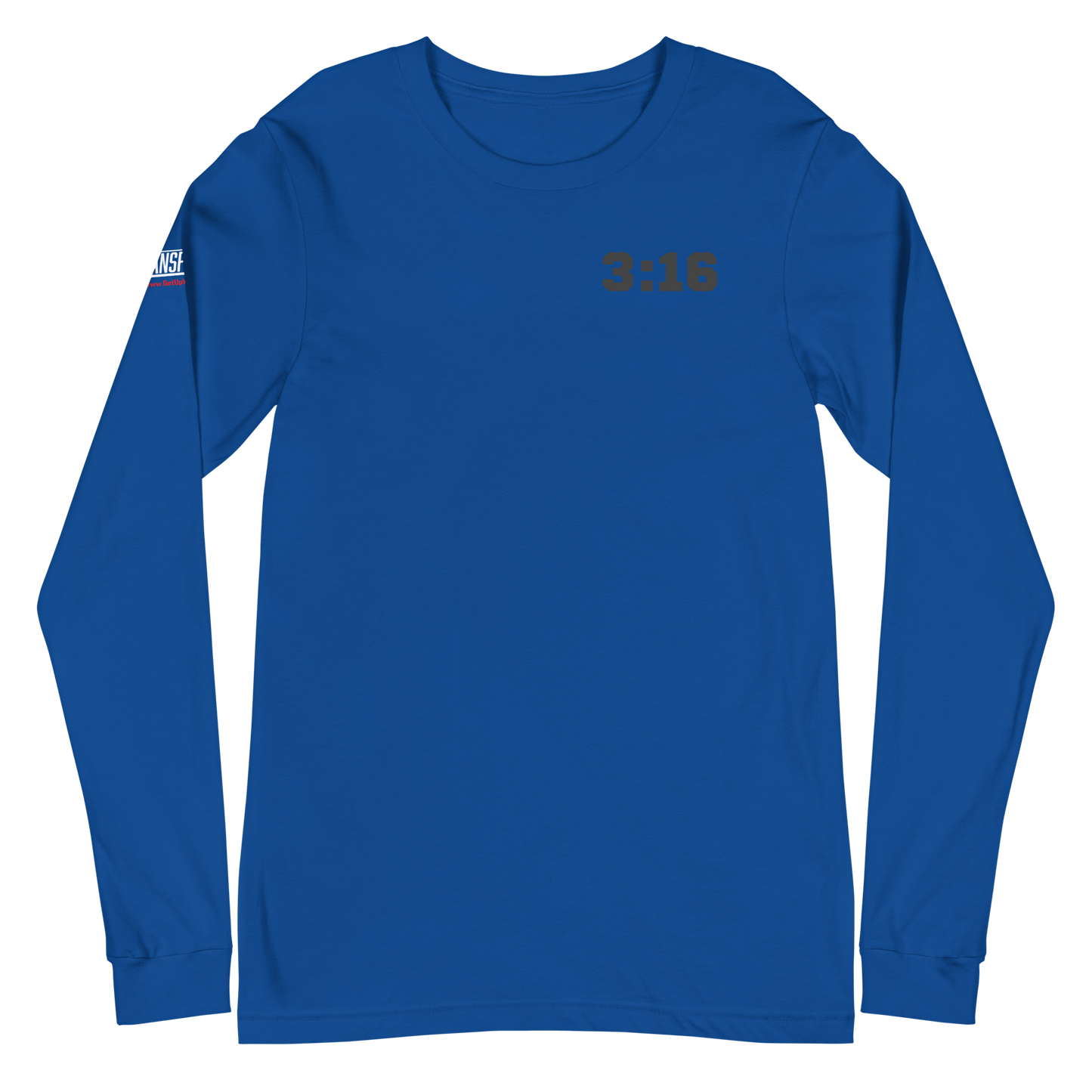 Long Sleeve Tee - "Scripture Theme - 3:16 " - Many Sizes & Colors