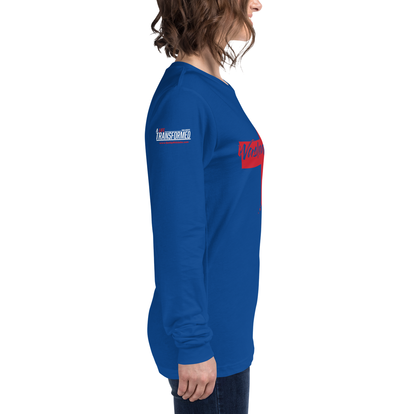 Long Sleeve Tee - "Washed in the Blood"