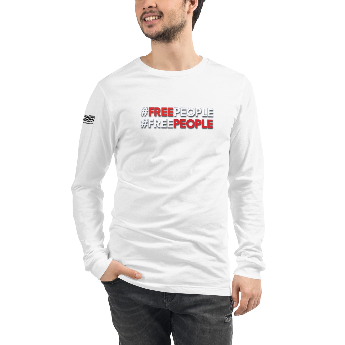 Long Sleeve Tee - "#Free People #Free People" - Many Sizes & Colors