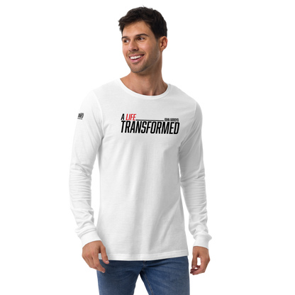 Long Sleeve Tee -  "A Life Transformed" - Many Sizes & Colors