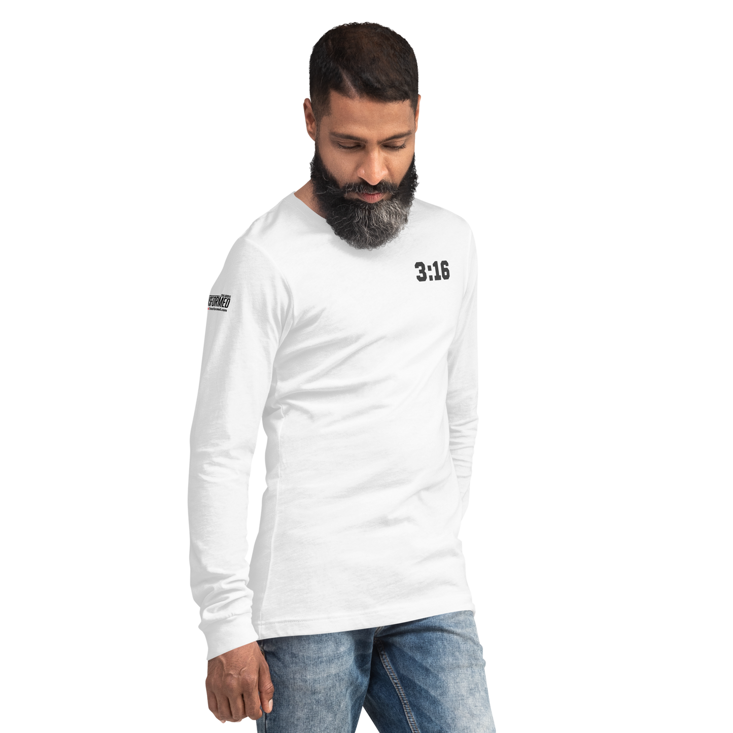 Long Sleeve Tee - "Scripture Theme - 3:16 " - Many Sizes & Colors