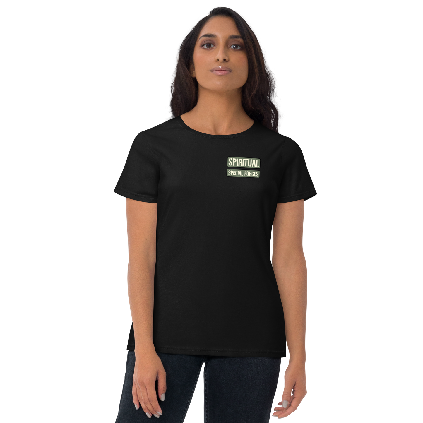 T-shirt - "Spiritual Special Forces - Name Tape" - Women's Cut Tee - Many Sizes & Colors