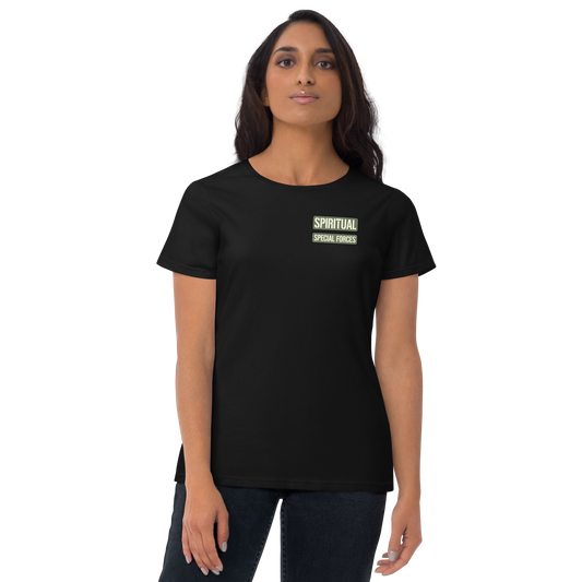 T-shirt - "Spiritual Special Forces - Name Tape" - Women's Cut Tee - Many Sizes & Colors