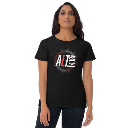 Women's Cut short sleeve t-shirt - "Alt 4:18 - Burst"