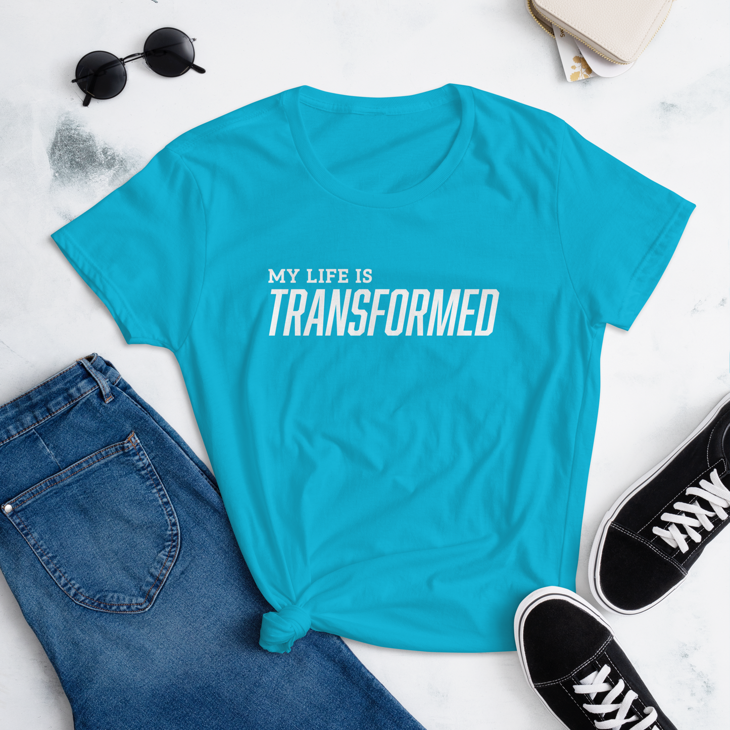 T-shirt - "My Life is Transformed" - Women's Cut