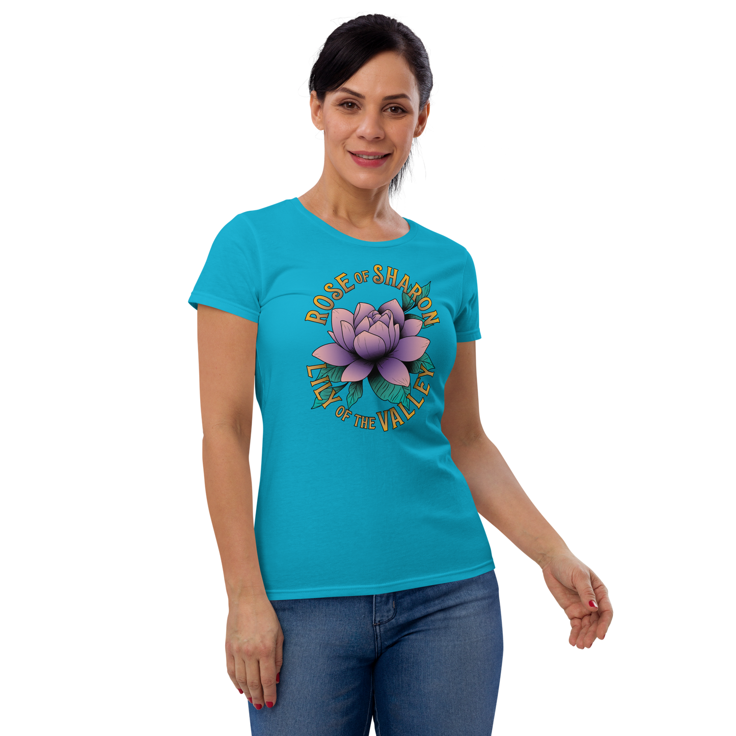 Women's Cut T-shirt - "Rose of Sharon"