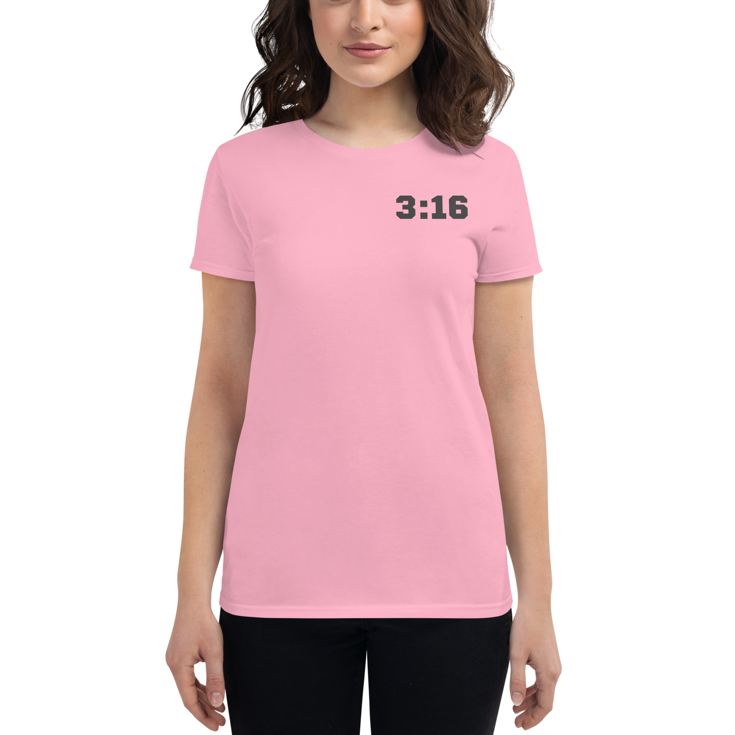 T-shirt - "Scripture Theme - 3:16" - Woman's Cut Tee