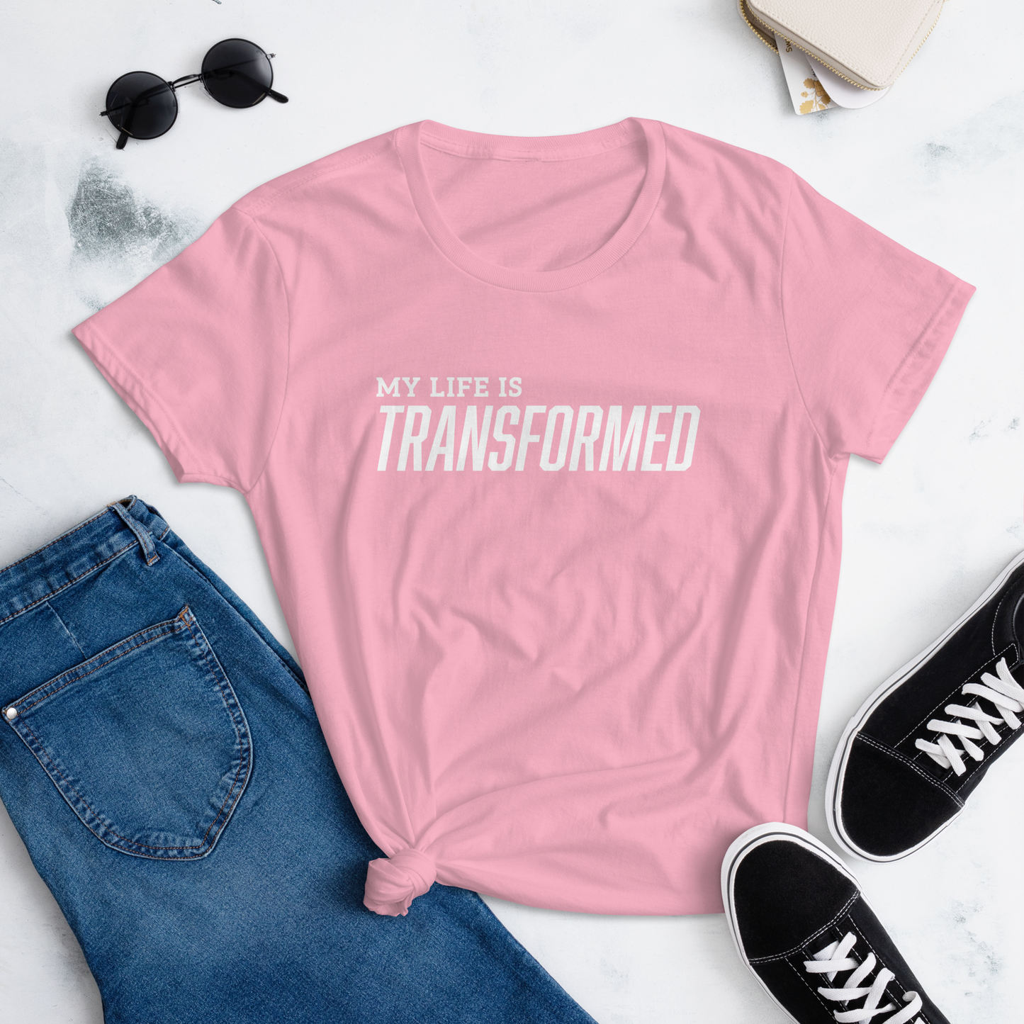 T-shirt - "My Life is Transformed" - Women's Cut