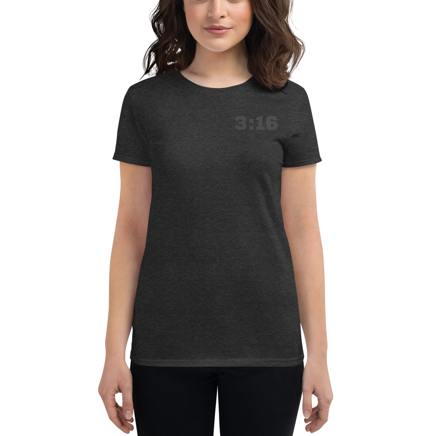 T-shirt - "Scripture Theme - 3:16" - Woman's Cut Tee