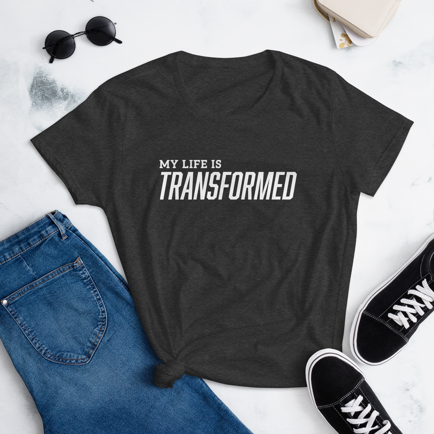 T-shirt - "My Life is Transformed" - Women's Cut