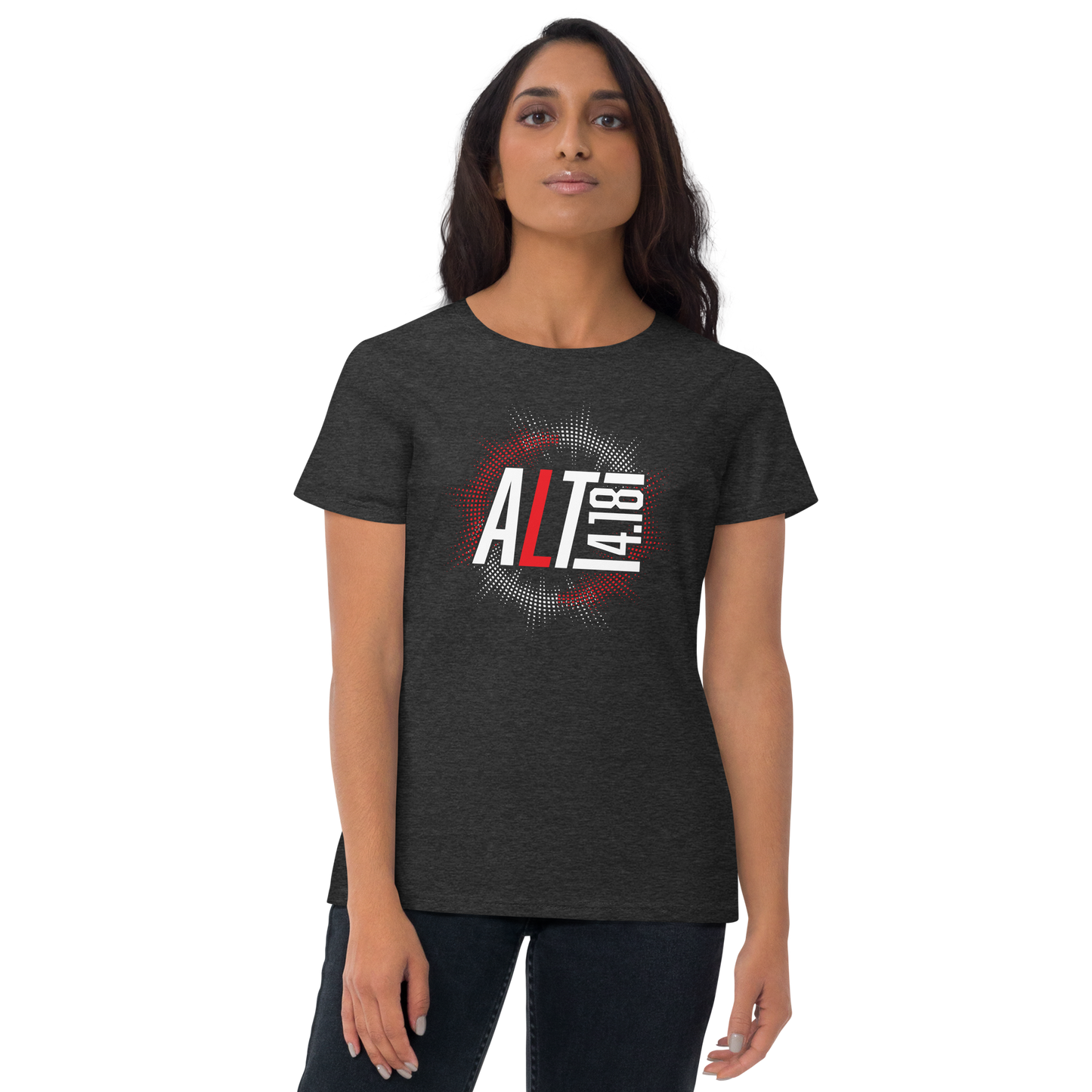 Women's Cut short sleeve t-shirt - "Alt 4:18 - Burst"