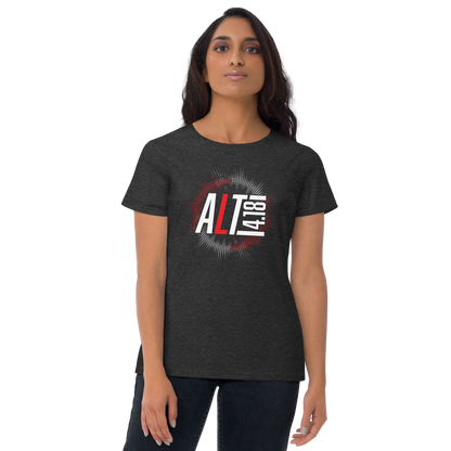 Women's Cut short sleeve t-shirt - "Alt 4:18 - Burst"