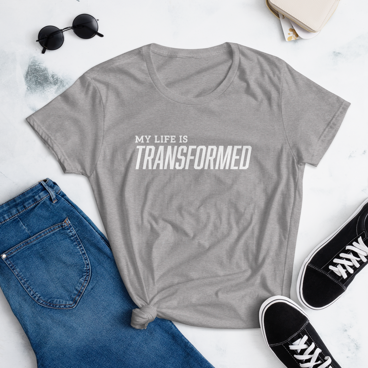 T-shirt - "My Life is Transformed" - Women's Cut