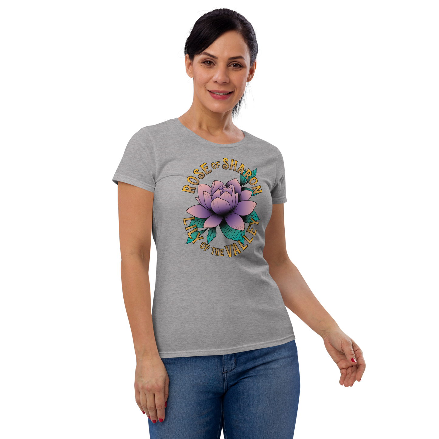 Women's Cut T-shirt - "Rose of Sharon"