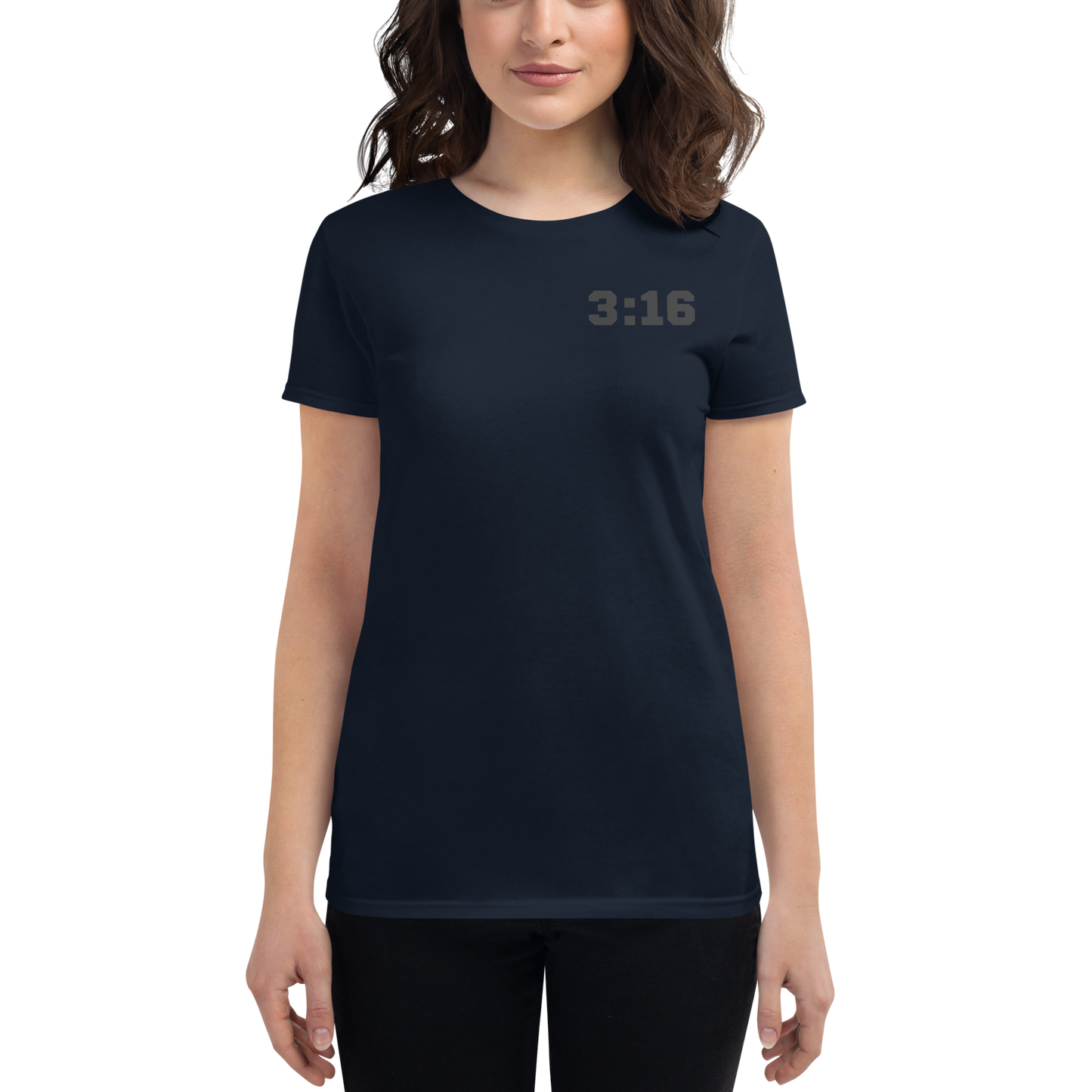 T-shirt - "Scripture Theme - 3:16" - Woman's Cut Tee