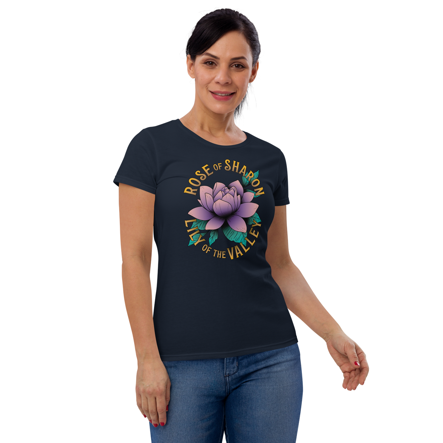 Women's Cut T-shirt - "Rose of Sharon"