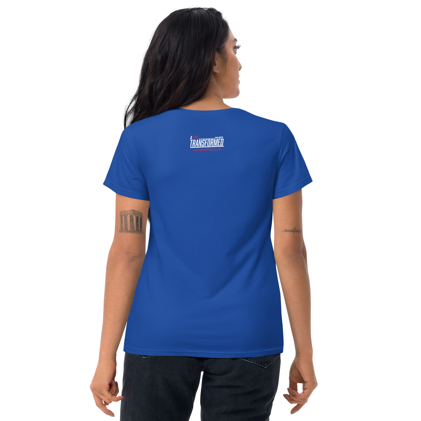 Women's Cut short sleeve t-shirt - "Alt 4:18 - Burst"