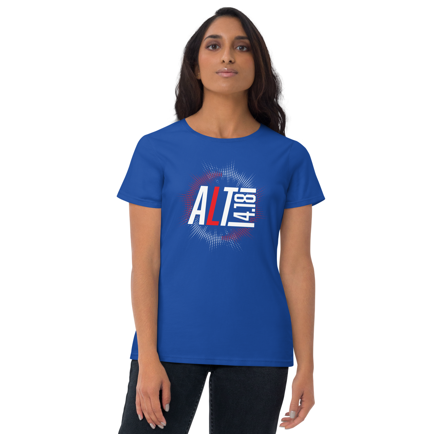 Women's Cut short sleeve t-shirt - "Alt 4:18 - Burst"