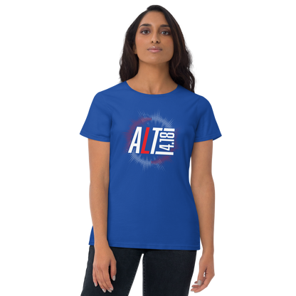 Women's Cut short sleeve t-shirt - "Alt 4:18 - Burst"